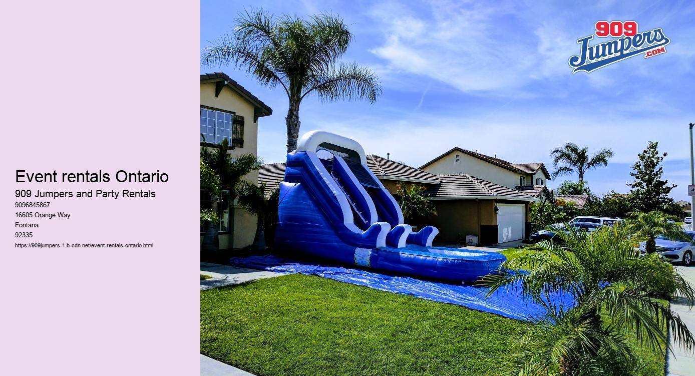 Event rentals Ontario 