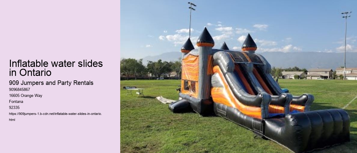 Inflatable water slides in Ontario 