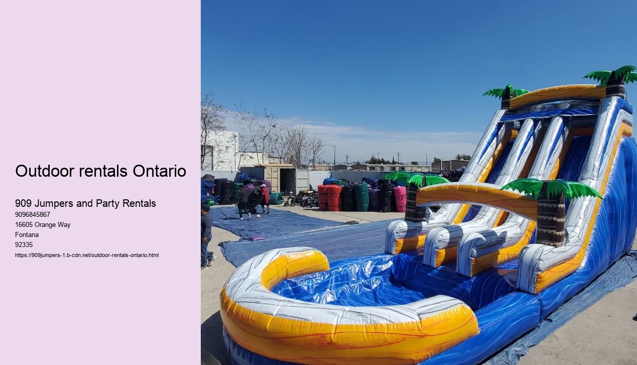 Outdoor rentals Ontario 