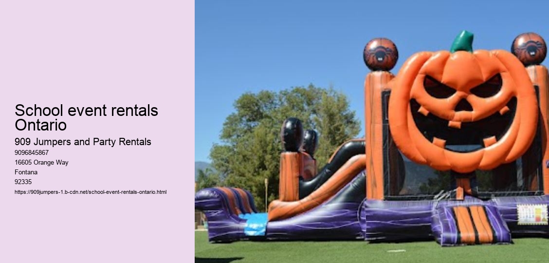 School event rentals Ontario 